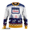 Personalized Hamm's Beer Reindeer Ugly Sweater