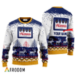 Personalized Hamm's Beer Reindeer Ugly Sweater