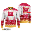 Personalized Miller High Life Reindeer Ugly Sweater