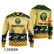 Personalized Jagermeister Reindeer Ugly Sweater