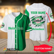 Personalized White & Green Heineken Jersey Shirt