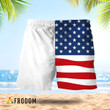 Vintage USA Flag Fourth Of July Modelo Negra Hawaiian Shorts