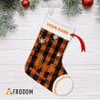 Personalized Gingham Whataburger Christmas Stockings