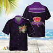 Unisex Polynesian Tribal Crown Royal Hawaiian Shirt