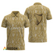Guinness Gold Doodle Art Polo Shirt