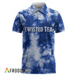 Twisted Tea Blue Tie-dye Polo Shirt