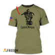Personalized Military Green Captain Morgan T-shirt