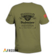 Personalized Military Green Budweiser Beer T-shirt
