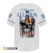 US Flag Black Skull Michelob ULTRA Baseball Jersey