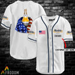 Personalized Vintage White USA Flag Modelo Jersey Shirt