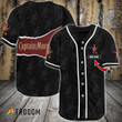 Personalized Black Captain Morgan Seamless Baseball Jersey