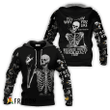Remy Martin Rock And Roll Skeleton Skull Hoodie & Zip Hoodie