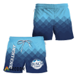 Busch Light Blue Halftone Hawaiian Shorts