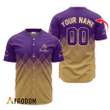 Personalized Crown Royal Beige And Purple Halftone Baseball Jersey