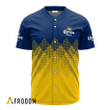 Personalized Corona Extra Yellow And Blue Halftone Baseball Jersey