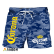 Corona Extra Blue Camouflage Hawaiian Shorts
