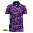 Personalized Crown Royal Purple Camouflage Polo Shirt