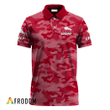 Personalized Coors Light Red Camouflage Polo Shirt