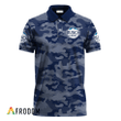 Personalized Busch Light Blue Camouflage Polo Shirt