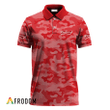 Personalized Budweiser Beer Red Camouflage Polo Shirt