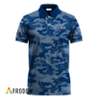 Personalized Michelob ULTRA Blue Camouflage Polo Shirt
