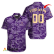 Personalized Crown Royal Purple Camouflage Button Shirt