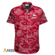 Personalized Coors Light Red Camouflage Button Shirt