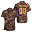 Personalized Captain Morgan Brown Camouflage Button Shirt
