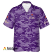Personalized Crown Royal Purple Camouflage Hawaiian Shirt