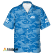 Personalized Bud Light Blue Camouflage Hawaiian Shirt