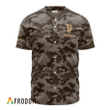 Personalized Guinness Beer Brown Camouflage Baseball Jersey