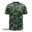 Personalized Jagermeister Green Camouflage Baseball Jersey