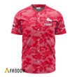 Personalized Coors Light Red Camouflage Baseball Jersey