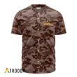 Personalized Captain Morgan Brown Camouflage Baseball Jersey