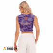 Crown Royal Purple Camouflage Women's Sleeveless Cropped Top