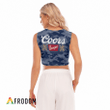 Coors Banquet Blue Camouflage Women's Sleeveless Cropped Top