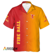 Personalized Gradient Fireball Whiskey Hawaiian Shirt