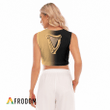 Gradient Guinness Beer Women's Sleeveless Cropped Top