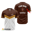 Personalized Captain Morgan Brown And White Baseball Jersey