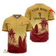 Personalized Captain Morgan Palm Tree Surfboard Baseball Jersey