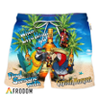 Parrot Captain Morgan Hawaiian Shorts