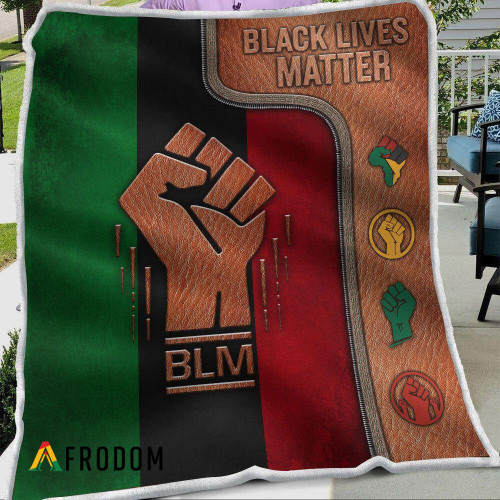 Black Lives Matter Printed Fleece Quilt
