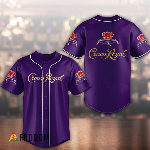 Personalized Crown Royal Canadian Whisky All Over Print Trellis Unisex Baseball  Jersey - Black Purple - Senprintmart Store