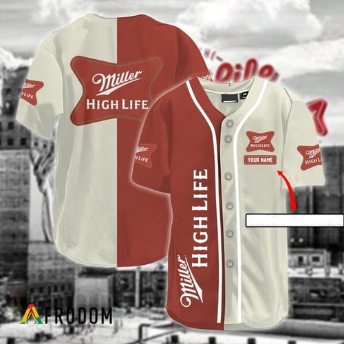 Personalized Miller High Life Baseball Jersey
