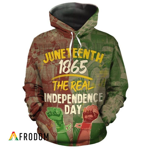 The Real Independence Day - Juneteenth Hoodie & Zip Hoodie