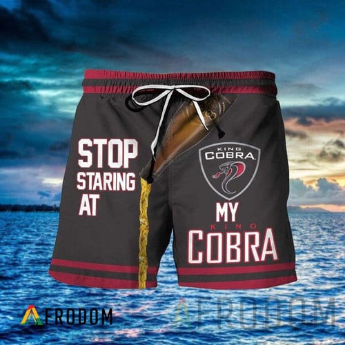 Stop Staring At My King Cobra Beer Hawaii Shorts