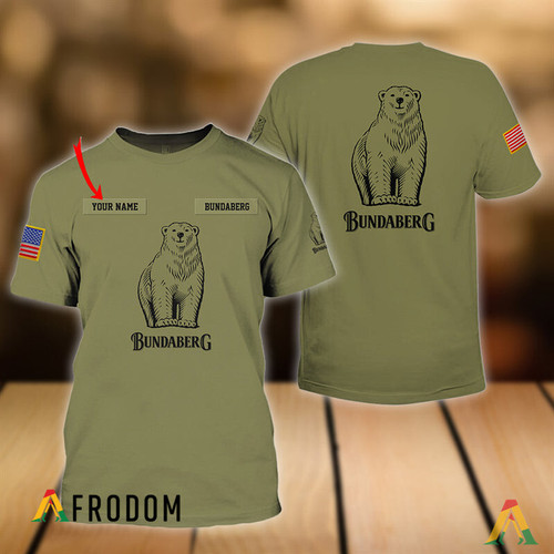 Personalized Military Green Bundaberg T-shirt
