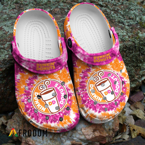 Classic Tie Dye Graphic Dunkin Donut Classic Clogs