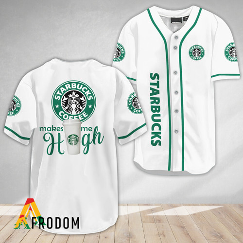 Starbucks Make Me High Baseball Jersey