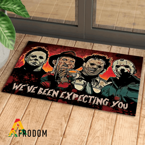 We've Been Expecting You Horror Characters Doormat